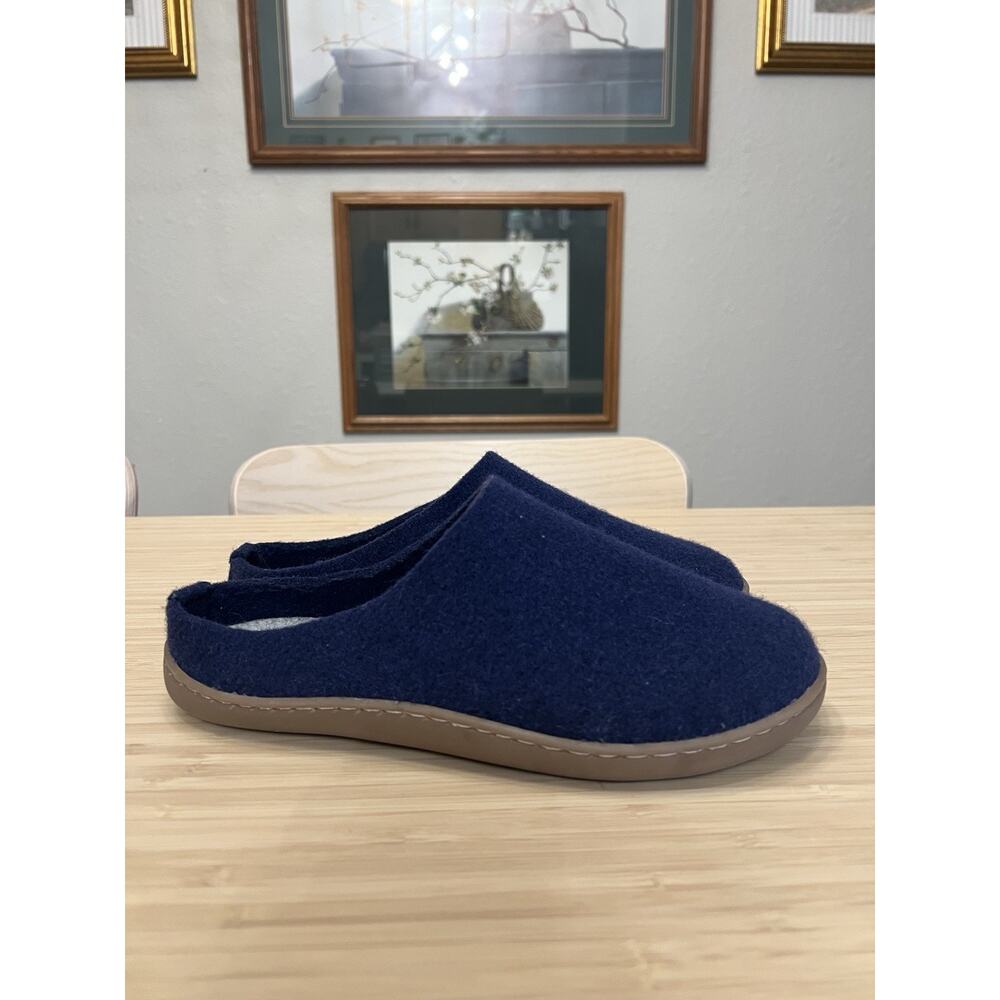 Hotter Love Wool Slippers Navy Size 7 Loungewear Casual